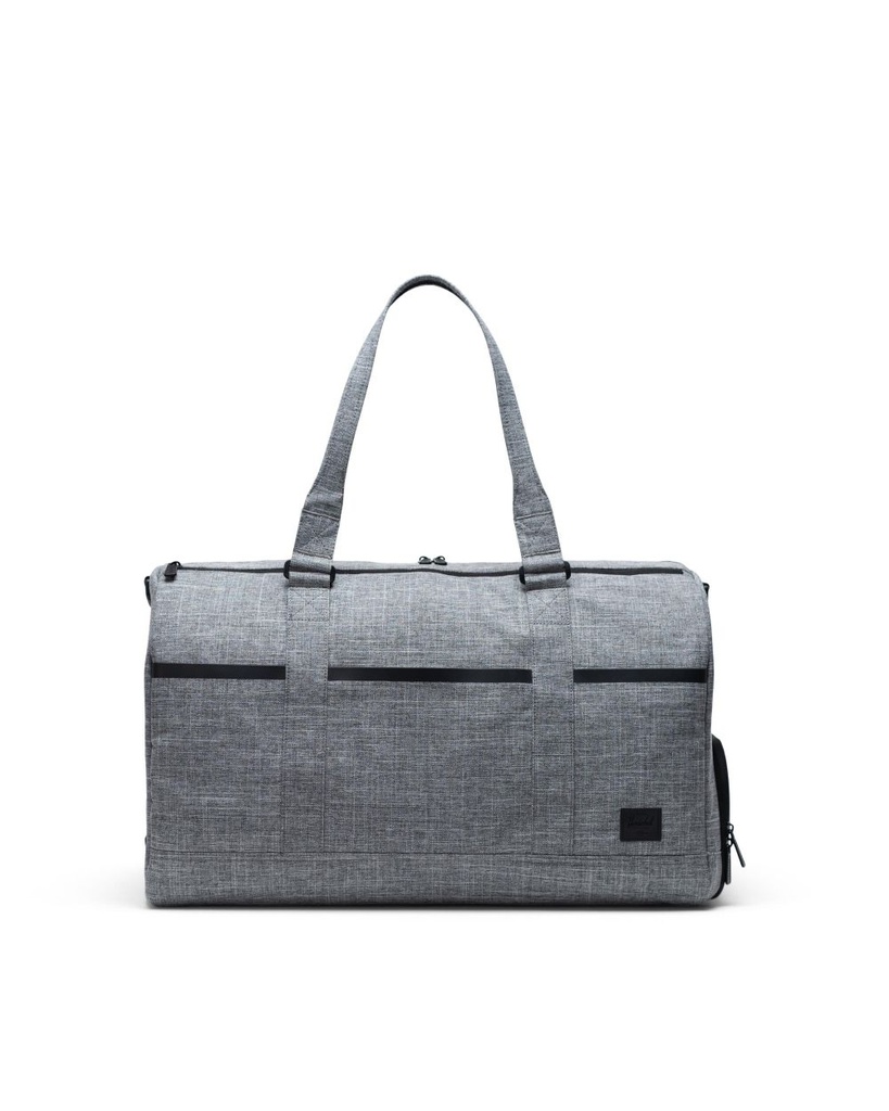 Herschel novel duffle black crosshatch best sale